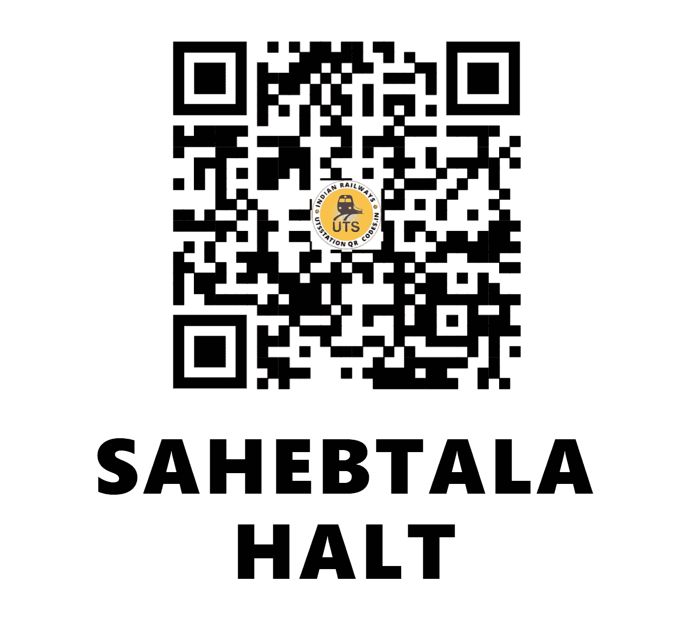 UTS QR Code for SAHEBTALA HALT - SHBA (ER - WEST BENGAL)